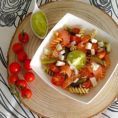 🥑 Ensalada de pasta con salsa de aguacate 🥑