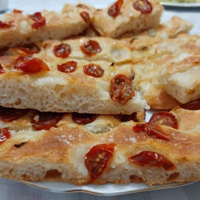Focaccia/ Pan de Pizza italiana