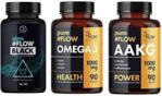 3Flow Solutions SlimFlow Black 60kaps. + Omega 3 1000mg 90kaps/ + AAKG 1000mg 90kaps.