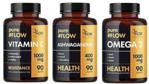 3Flow Solutions Vitamin C 1000mg 90kaps. + Ashwagandha 400mg 90kaps. + Omega 3 1000mg 90kaps.