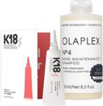 4 minutes hair repair K18, Olaplex no. 4 - mini zestaw odbudowujący dla włosów suchych i zniszczonych