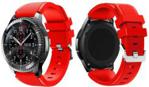 4KOM GUMOWY PASEK SPORTOWY DO SAMSUNG GEAR S3 / WATCH 46MM KARBON - CZERWONY