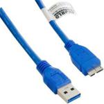 4World Kabel USB 3.0 AM- Micro BM 1.0m niebieski (8961)