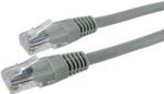 4world Patchcord RJ45, osłonka zalewana, kat. 5e UTP, 3 m, szary 0 (4707)