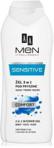 aa men Sensitive Żel pod prysznic 3w1 Comfort 400ml