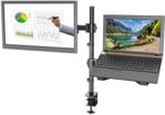 ABB24 2W1 Biurkowy Uchwyt Do Notebooka 17" I Monitora 13-27" Vx-07