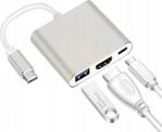 Adapter 3w1 Hub Usb-c Hdmi 4K MacBook