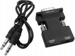 Adapter Konwerter Hdmi Do Vga + Audio Kabel Jack