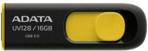 Adata USB UV128 Classic 16GB Czarny/Żółty (AUV12816GRBY)
