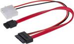 Akyga AK-CA-45 SATA Slimline / MOLEX + SATA F-M PVC 0,2m (AK-CA-45)