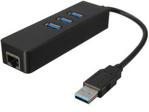 Akyga Hub USB AK-AD 3xUSB 3.0 Czarny (AKAD32)