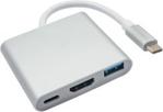 Akyga Hub Usb Type C/Usb 3.0/Usb C/Hdmi Ak Ad 57 (akad57)