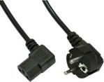 AKYGA KABEL ZASILAJĄCY AKYGA AK-PC-12A CEE 7/7 - IEC C13 KĄTOWY 250V 10A 3M CZARNY (AKPC12A)