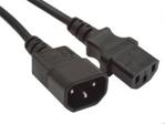 AKYGA KABEL zASILAJĄCY - PRzEDŁUŻKA IEC C13/C14 CEE 7/7 230V/50Hz 1.8 (Kabel zasilający - przedłużka AK-PC-003 IEC C13/C14 CEE 7/7 230V/50Hz 1.8m - AK