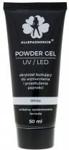 Allepaznokcie Powder Gel - akrylożel - 50ml - White + formy Dual Form 288 szt