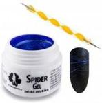 Allepaznokcie Spider Gel precyzyjny żel do zdobień metaliczny niebieski 3ml