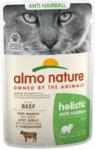 Almo Nature Saszetka Holistic Anti-Hairball Z Wołowiną 70G