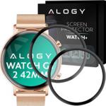 Alogy 2x Szkło na smartwatch elastyczne 3D do Huawei Watch GT 2 42mm Black uniwersalny