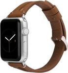 Alogy Pasek Leather Strap skóra do Apple Watch 4/5/6/SE 40mm Brązowy (43815)