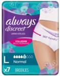 Always Discreet Sensitive Underwear, Bielizna na nietrzymanie moczu, Normal L, 7 szt.