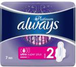 Always Podpaski ze skrzydełkami Platinum Ultra Long Plus 7 sztuk