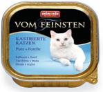 ANIMONDA VOM FEINSTEN Castrated Cats z Indykiem i Pstrągiem tacka kastrowanych 12x100g