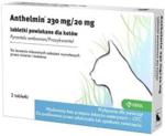 ANTHELMIN 230mg+ 20mg kot przeciw ekto i endopasożytom 2 tabl.