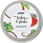 anwen Maska do włosów niskoporowatych Kokos iglinka 180ml