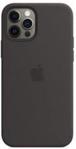 Apple Silikonowe etui MagSafe iPhone 12/ 12 Pro czarne (MHL73ZMA)