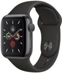 Apple Watch 5 Koperta 44mm Gwiezdna Szarość z Aluminium z Paskiem Sportowym Czarny (MWVF2WBA)