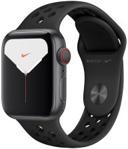 Apple Watch 5 Nike Cellular Koperta 44 mm Gwiezdna Szarość z Aluminium z Paskiem Sportowym Czarny