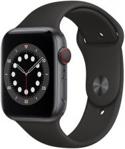 Apple Watch 6 Cellular Koperta 44mm Gwiezdna Szarość z Aluminium z Paskiem sportowym Czarnym (MG2E3WBA)