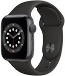 Apple Watch 6 Koperta 40mm Gwiezdna Szarość z Aluminium z Paskiem sportowym Czarnym (MG133WBA)