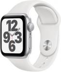 Apple Watch SE Koperta 40mm Srebrna z Aluminium z Paskiem sportowym Białym (MYDM2WBA)