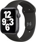 Apple Watch SE Koperta 44mm Gwiezdna Szarość z Aluminium z Paskiem sportowym Czarnym (MYDT2WBA)