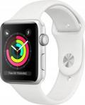 Apple Watch Series 3 GPS + Cellular 38mm Silver Aluminium Case with White Sport Band (MTGN2MPA)