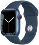 Apple Watch Series 7 Cellular Koperta 41 mm z aluminium w kolorze niebieskim z paskiem sportowym w kolorze niebieskim (MKHU3WB/A)