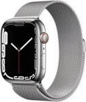 Apple Watch Series 7 Cellular Koperta 45mm ze stali nierdzewnej w kolorze srebrnym z bransoletą mediolańską w kolorze srebrnym (MKJW3WB/A)