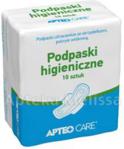 APTEO CARE Podpaski ultracienkie ze skrzydełkami pokryte włókniną 10 szt.