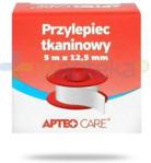 Apteo Care przylepiec tkaninowy 5m x 12,5mm kolor czerwony