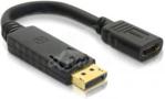 ASSMANN DELOCK ADAPTER DISPLAYPORT MĘSKI - HDMI-I ŻEŃSKI 29PIN 20CM CZARNY (61849)