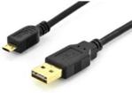 Assmann Kabel połączeniowy USB 2.0 HighSpeed dwustronny Typ USB A/ MicroUSB B M/M czarny 1,8m (AK300122018S)