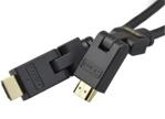 AUDA Kabel HDMI (m)-(m) 3m kątowy reg. 180°