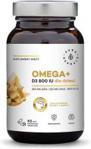 Aura Herbals Omega+ Witamina D3 800IU Dla Dzieci Twist-off kwasy Omega-3 z witaminą D3 60szt