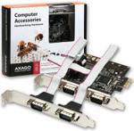 Axago - PCEA-S4 PCI-Express adapter 4x serial port