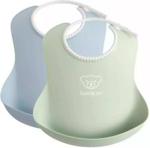 Babybjorn Babybjörn Soft Bibs Powder Green Blue