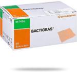 Bactigras opatrunek gazowy nasączony parafiną i chlorheksydyną 5cm x 5cm 50 szt