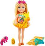 Barbie - Chelsea lalka wakacyjna z kółkiem Żyrafą GRT80 GRT81