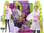 Barbie Extra Lalka Biała tunika/Neonowe zielone włosy HDJ44