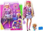 Barbie Extra Moda Lalka Kurtka futerkowe rękawy/Karbowane blond włosy (GRN27/GYJ77)